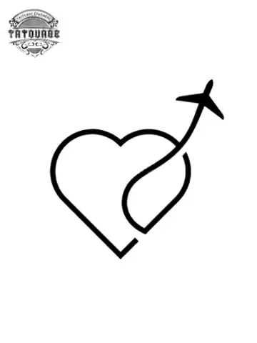 tatouage ephemere coeur voyage Tatouage éphémère coeur voyage