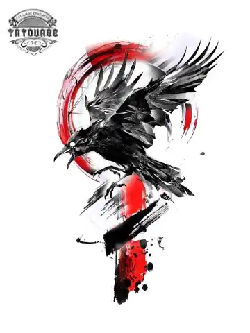 tatouage ephemere corbeau itachi Tatouage éphémère corbeau itachi