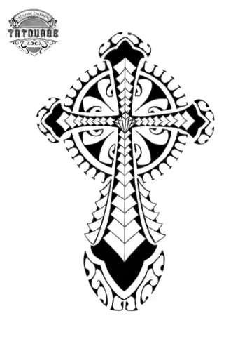 tatouage ephemere croix amerindienne Tatouage éphémère croix amérindienne