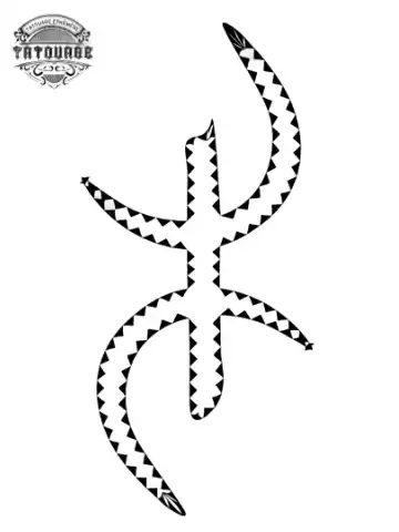 Tatouage éphémère croix berbère
