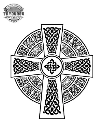 tatouage ephemere croix celtique irlandaise Tatouage éphémère croix celtique irlandaise