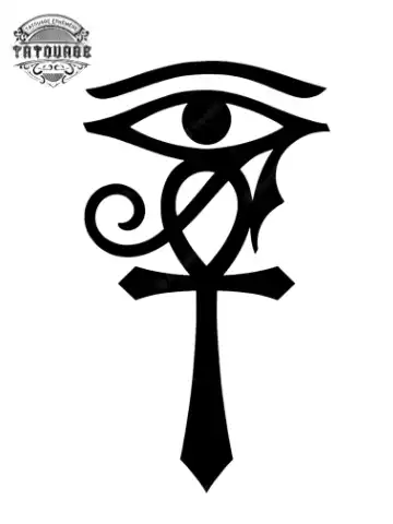 tatouage ephemere croix de vie oeil d horus Tatouage éphémère croix de vie oeil d’horus