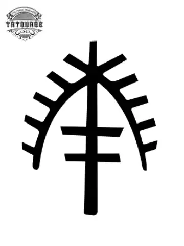 Tatouage éphémère croix kabyle