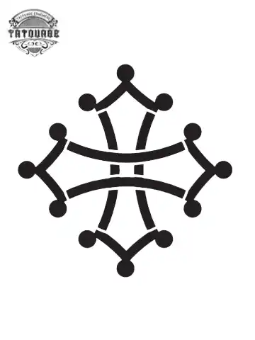 tatouage ephemere croix languedoc Tatouage éphémère croix languedoc