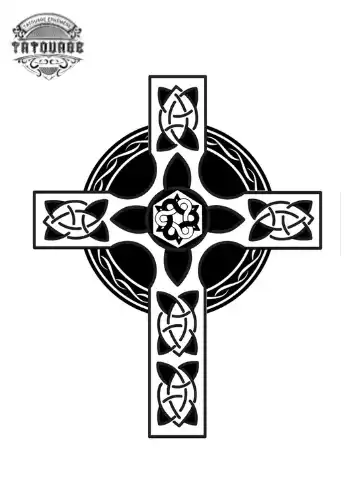 Tatouage éphémère croix viking