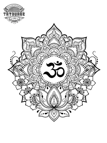 tatouage ephemere fleur de lotus bouddhisme Tatouage éphémère fleur de lotus bouddhisme