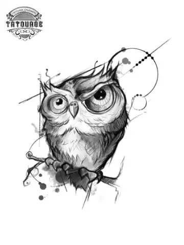 tatouage ephemere hiboux cartoon Tatouage éphémère hiboux cartoon