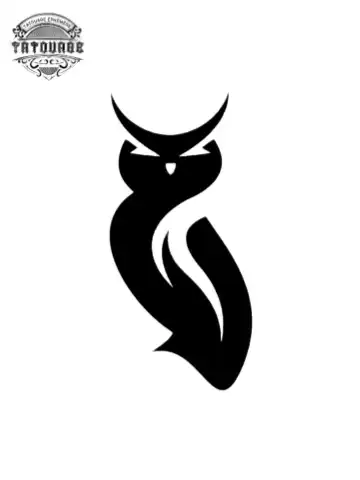 tatouage ephemere hiboux symbole Tatouage éphémère hiboux symbole