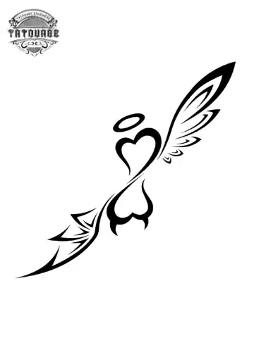 tatouage ephemere infini ange Tatouage éphémère infini ange