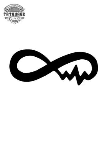 tatouage ephemere infini battement de coeur Tatouage éphémère infini battement de coeur