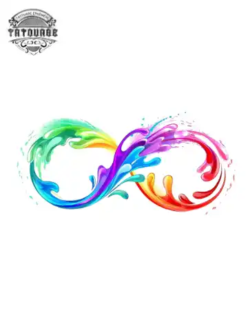 tatouage ephemere infini couleur Tatouage éphémère infini couleur
