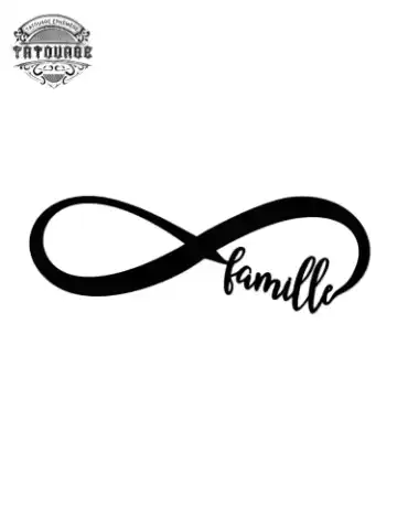Tatouage éphémère infini famille