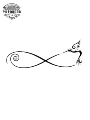 tatouage ephemere infini hirondelle Tatouage éphémère infini hirondelle