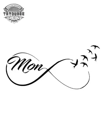 tatouage ephemere infini maman Tatouage éphémère infini maman