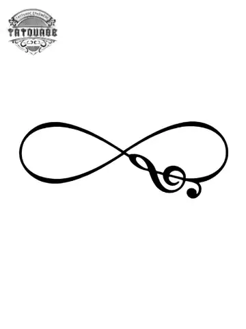 tatouage ephemere infini musique Tatouage éphémère infini musique