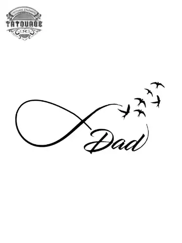 tatouage ephemere infini papa Tatouage éphémère infini papa