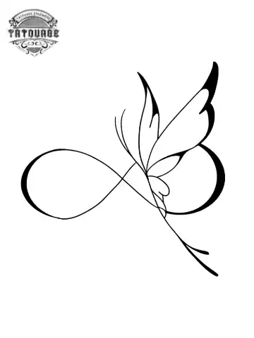 tatouage ephemere infini papillon Tatouage éphémère infini papillon