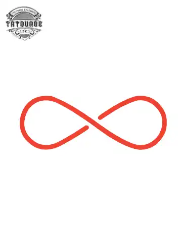 tatouage ephemere infini rouge Tatouage éphémère infini rouge