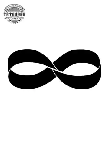 tatouage ephemere infini ruban Tatouage éphémère infini ruban