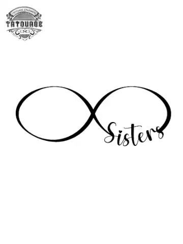 tatouage ephemere infini sister Tatouage éphémère infini sister