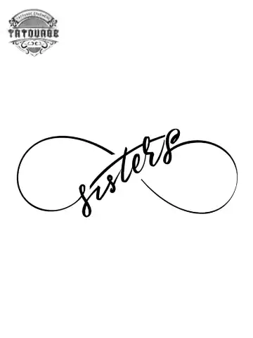 tatouage ephemere infini soeur Tatouage éphémère infini sœur