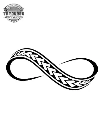 tatouage ephemere infini tahitien Tatouage éphémère infini tahitien