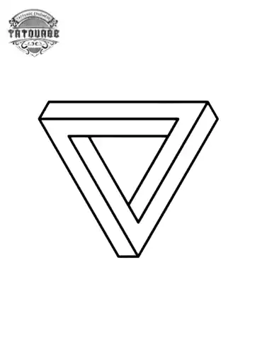 tatouage ephemere infini triangle Tatouage éphémère infini triangle