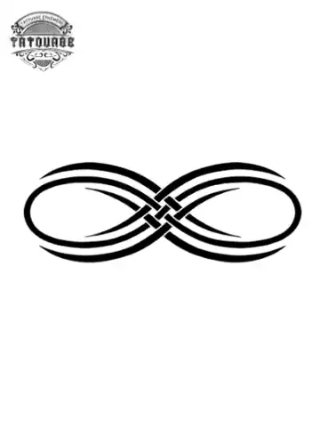 tatouage ephemere infini tribal Tatouage éphémère infini tribal