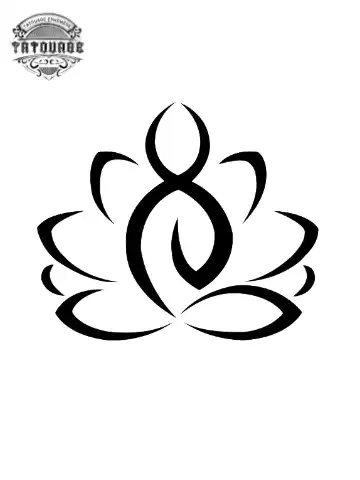 tatouage ephemere lotus bouddhisme Tatouage éphémère lotus bouddhisme