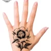 tatouage ephemere main femme fleur photo Tatouage éphémère main femme fleur