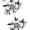 Tatouage éphémère main fleur