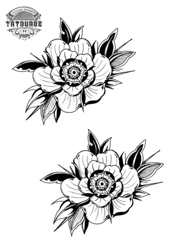 Tatouage éphémère main fleur