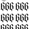 Tatouage éphémère main homme 666