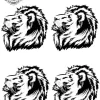 tatouage ephemere main homme lion Tatouage éphémère main homme lion