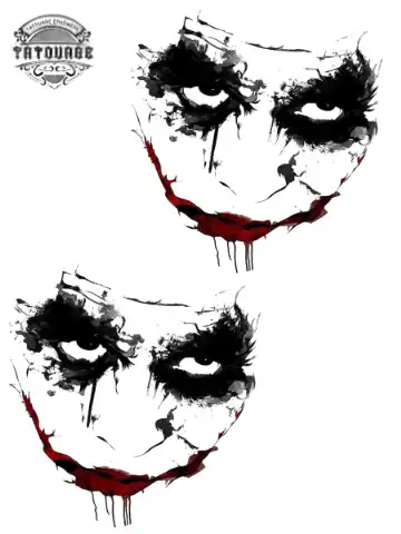 tatouage ephemere main joker Tatouage éphémère main joker