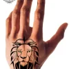 tatouage ephemere main lion photo Tatouage éphémère main lion