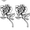 tatouage ephemere main rose Tatouage éphémère main rose