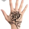 tatouage ephemere main rose photo Tatouage éphémère main rose