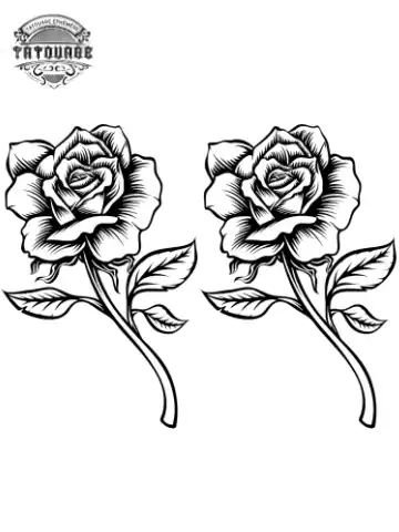 tatouage ephemere main rose Tatouage éphémère main rose