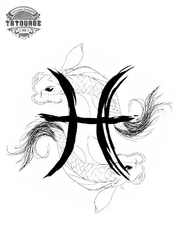 tatouage ephemere poisson astro Tatouage éphémère poisson astro