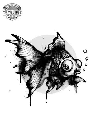 tatouage ephemere poisson chinois Tatouage éphémère poisson chinois