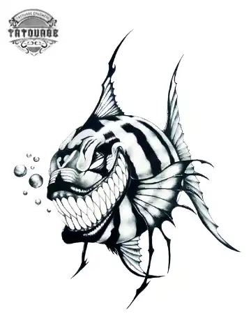 tatouage ephemere poisson clown Tatouage éphémère poisson clown