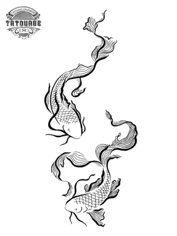 tatouage ephemere poisson fecond Tatouage éphémère poisson fecond
