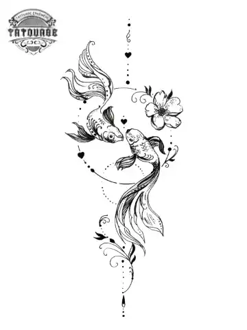 tatouage ephemere poisson femme Tatouage éphémère poisson femme