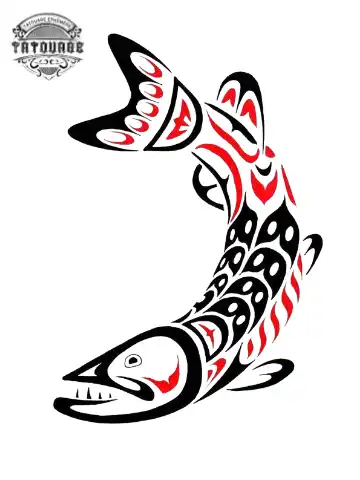 tatouage ephemere poisson homme Tatouage éphémère poisson homme