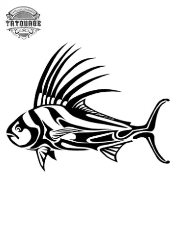 tatouage ephemere poisson polynesien Tatouage éphémère poisson polynésien