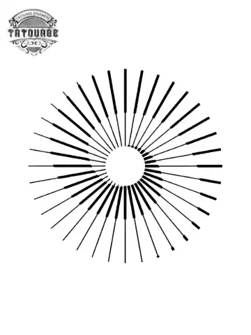 tatouage ephemere rond infini Tatouage éphémère rond infini