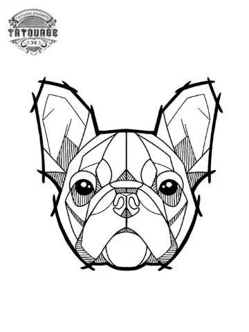 tatouage ephemere tete chien Tatouage éphémère tête chien