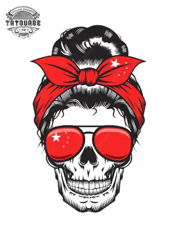 tatouage ephemere tete de mort feminin Tatouage éphémère tête de mort féminin