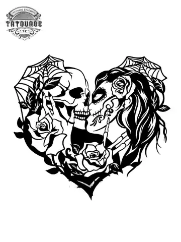 tatouage ephemere tete de mort homme femme Tatouage éphémère tête de mort homme femme